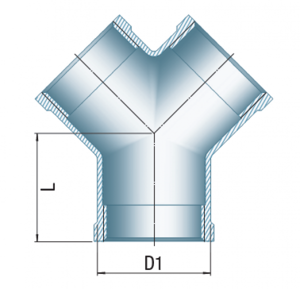 Y-Verteiler, Typ 220, 1/4"